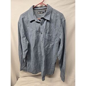 REI Men's Collared Shirt Long-Sleeve‎ Button-Up Pocket Blue Size Medium